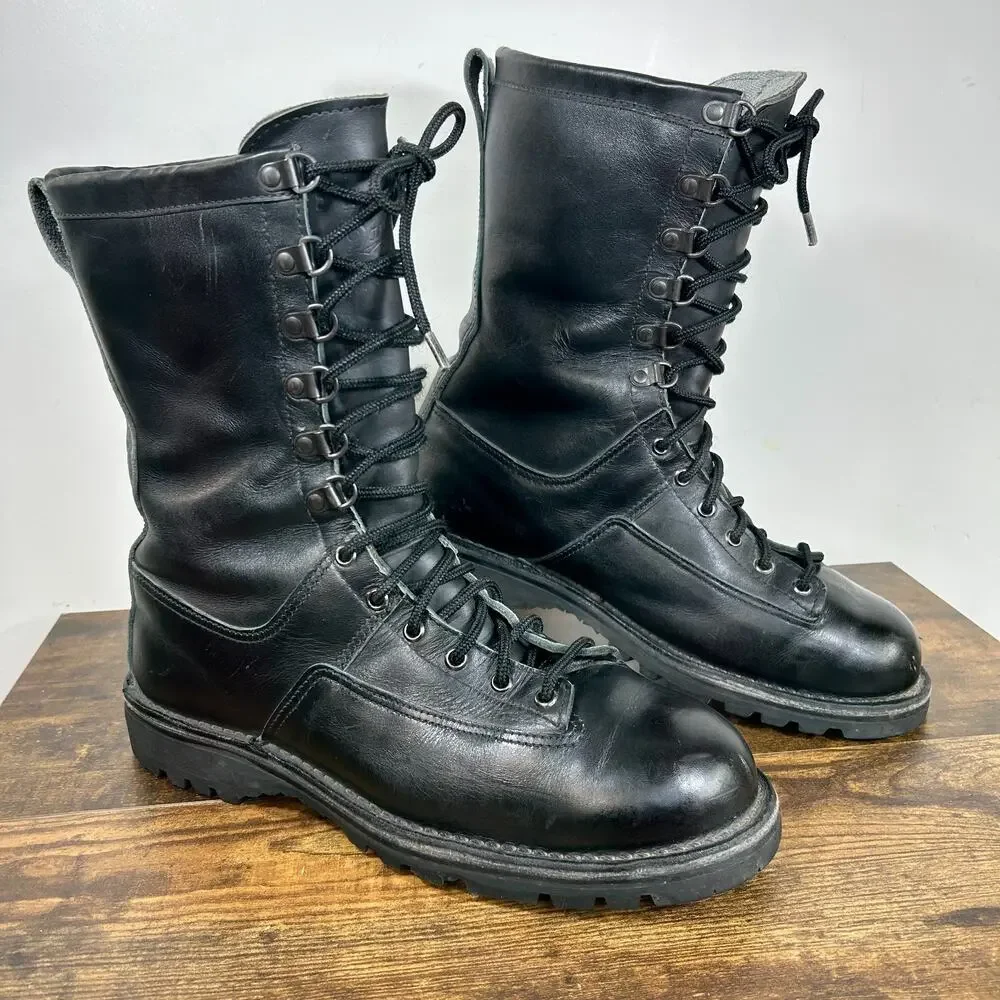Danner Fort Lewis 600G Insulated GTX Safety Toe Black Leather Boots Mens 9.5 D